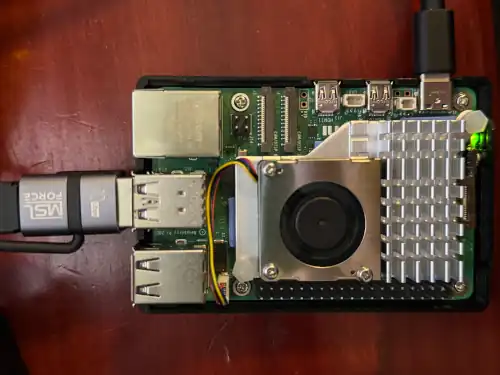 Raspberry Pi 5とNICとSSD